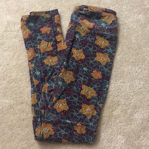 Floral OS LuLaRoe Leggings